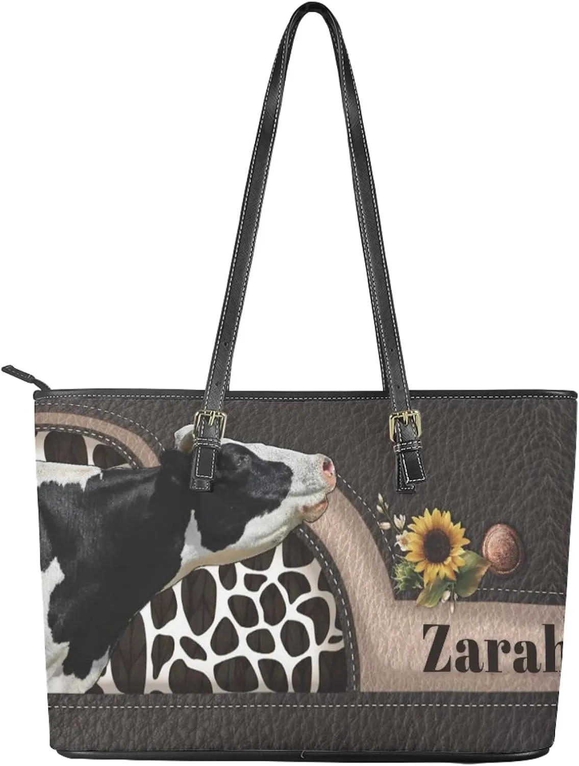 Tuoxiukan Custom Photo Tote Bags for Women Personalized Womens Purses And Handbags Customized Shoulder Bag Gifts for Her