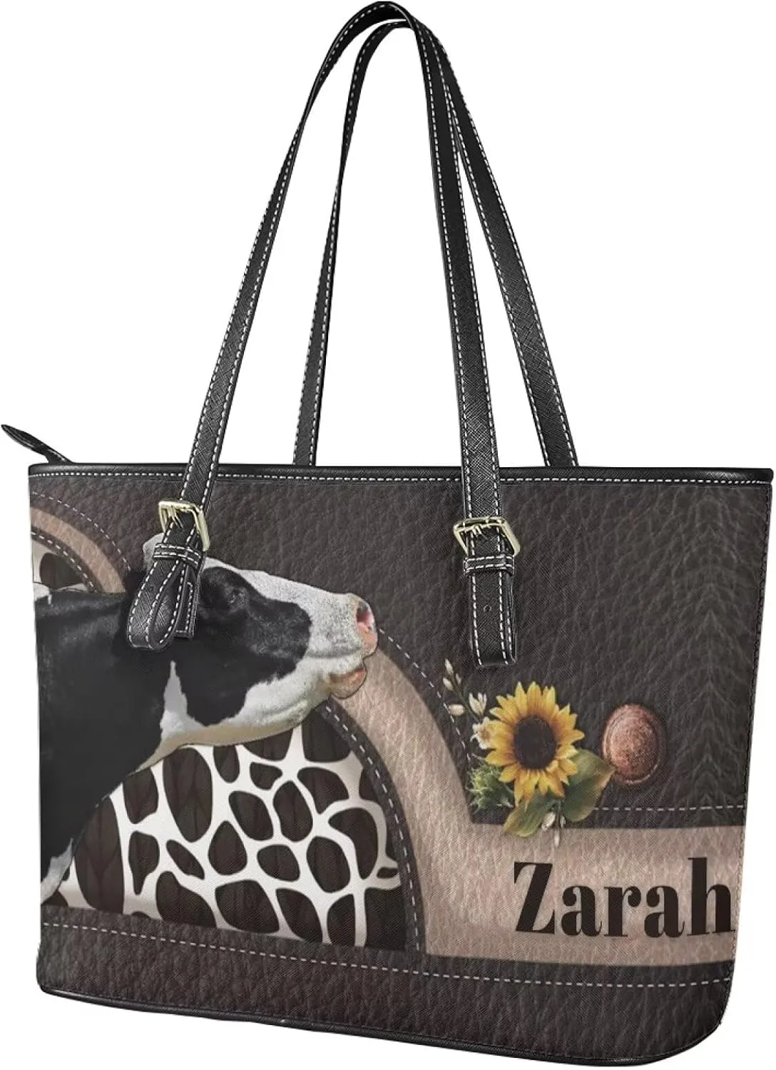 Tuoxiukan Custom Photo Tote Bags for Women Personalized Womens Purses And Handbags Customized Shoulder Bag Gifts for Her