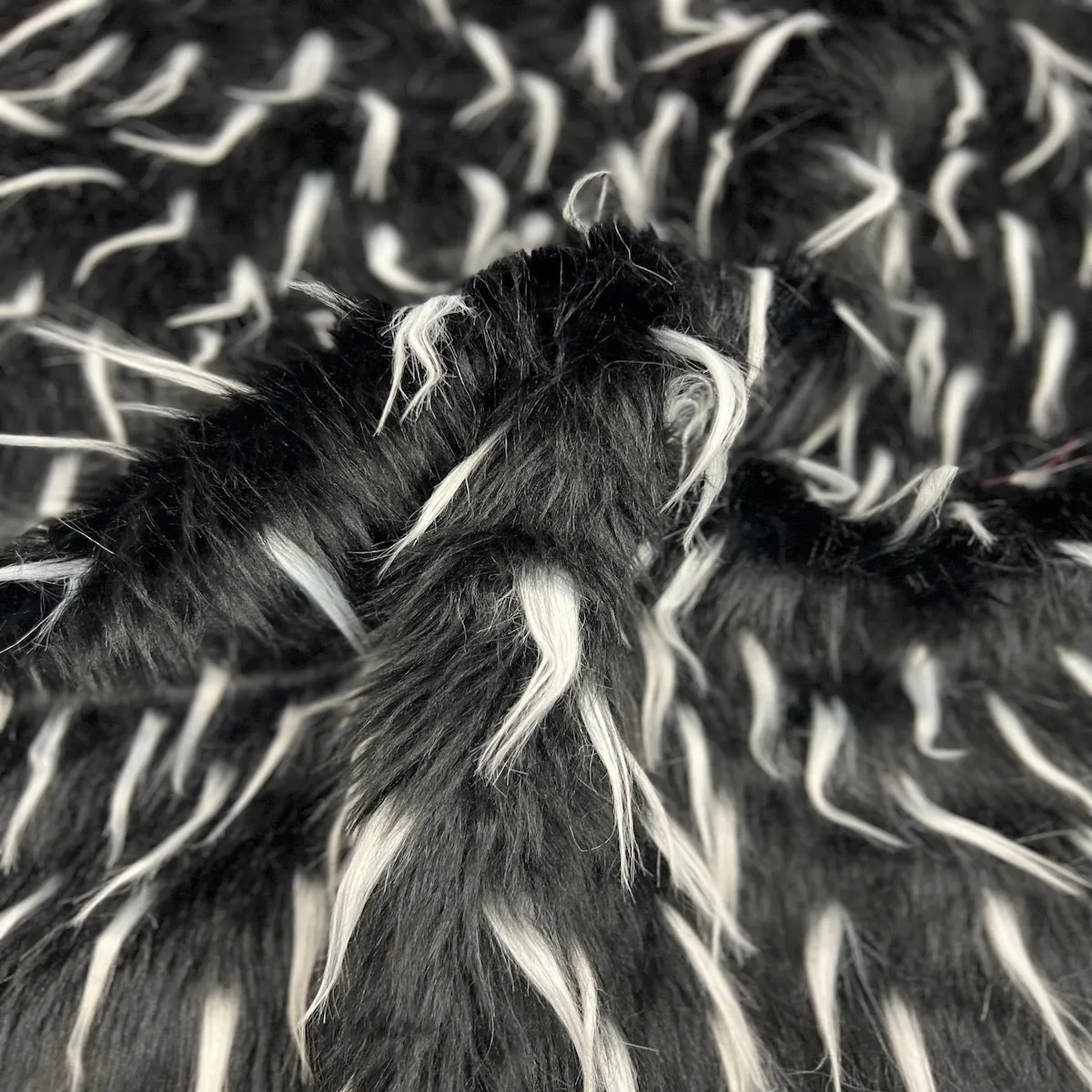 Two Tone Spike Shaggy Faux Fur Fabric