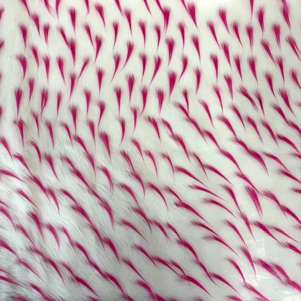 Two Tone Spike Shaggy Faux Fur Fabric