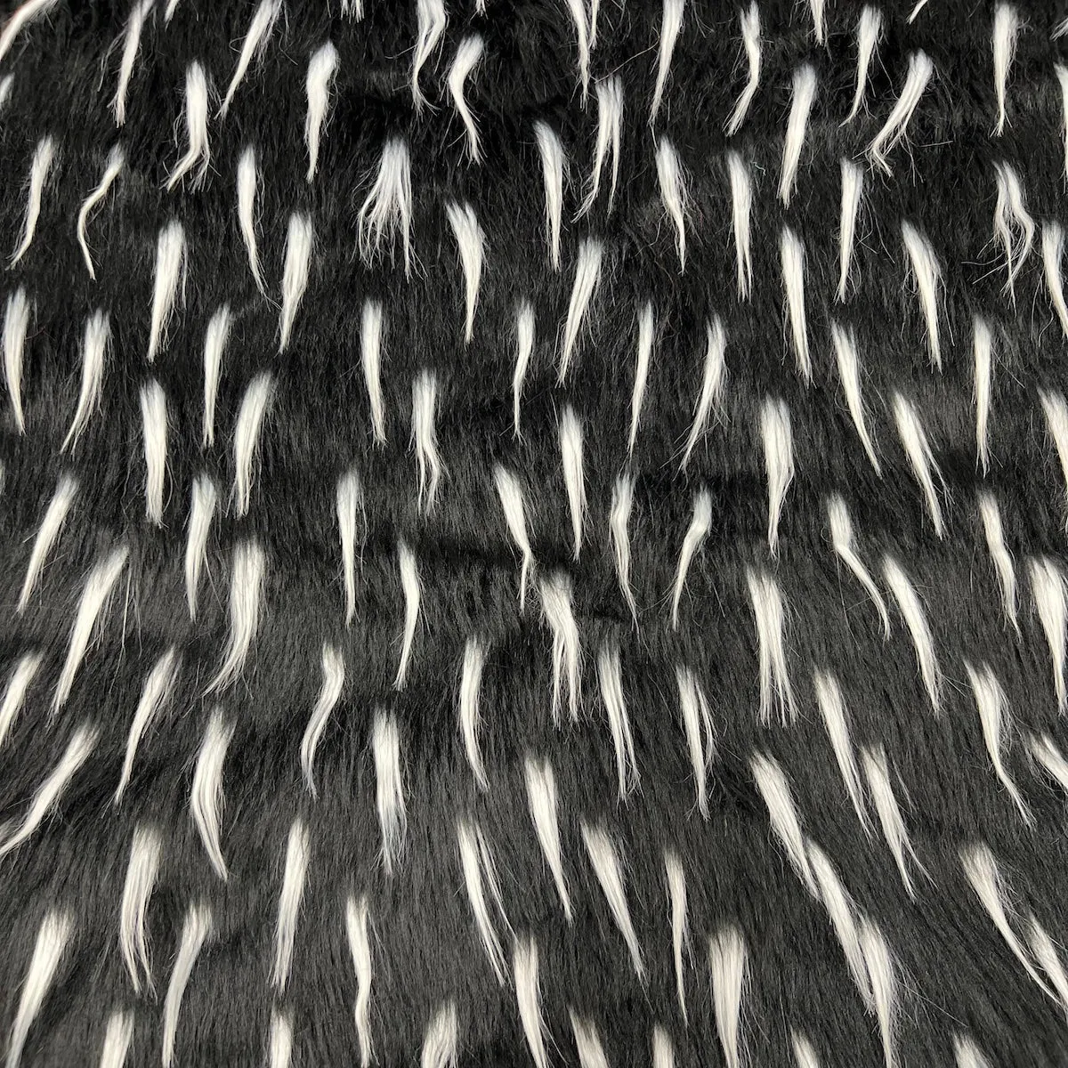 Two Tone Spike Shaggy Faux Fur Fabric