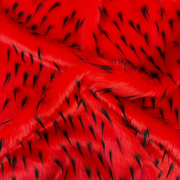 Two Tone Spike Shaggy Faux Fur Fabric