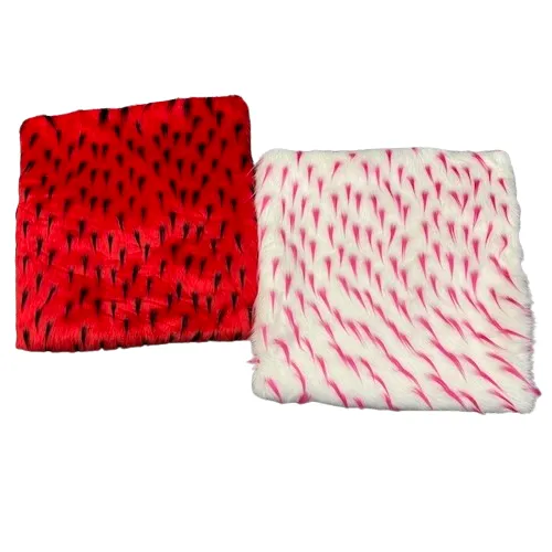Two Tone Spike Shaggy Faux Fur Fabric