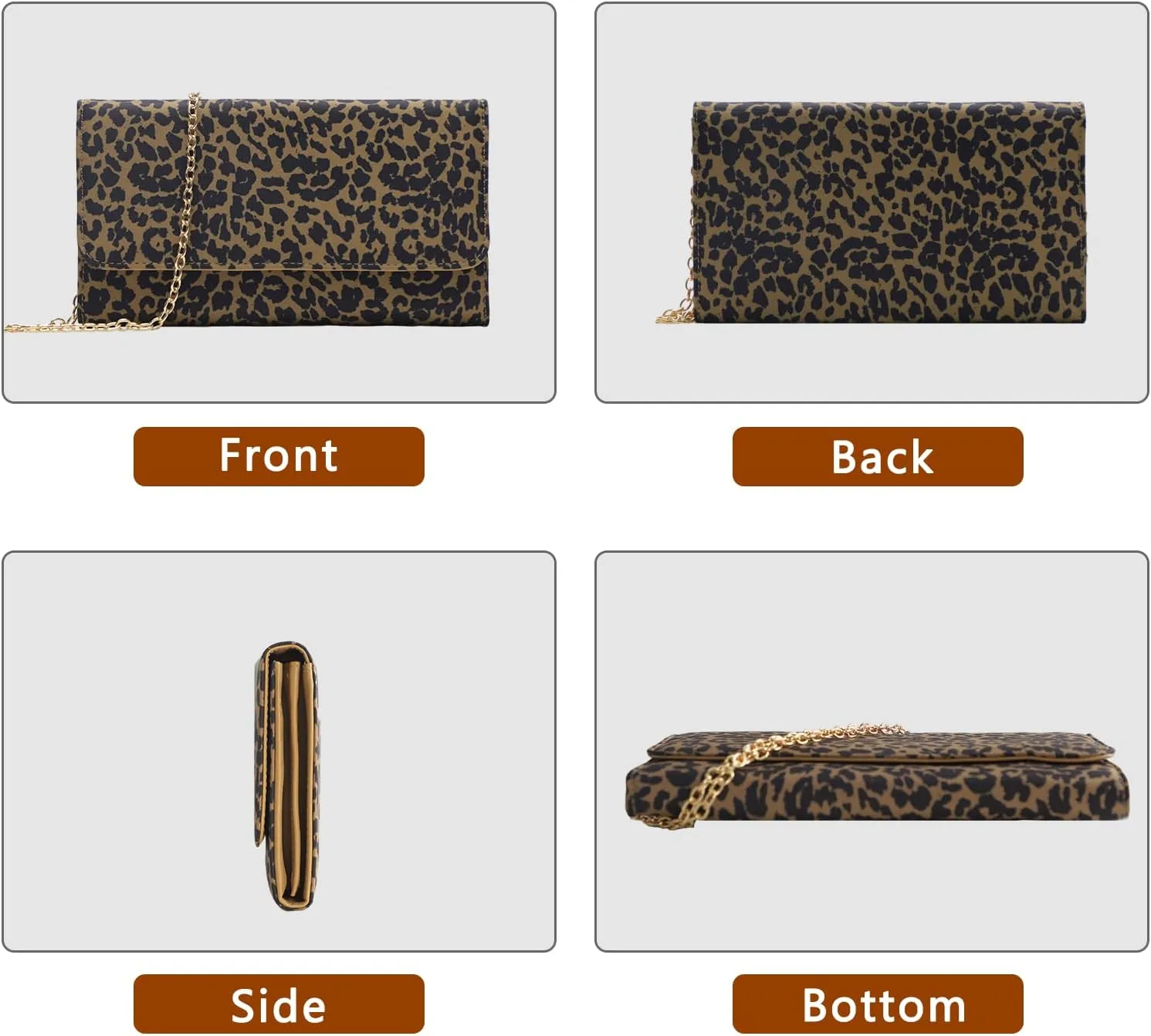 U U Crossbody Bags for Women, Handbags Cell Phone Wallet Small Purse with Credit Card Slots and Removebale Chain