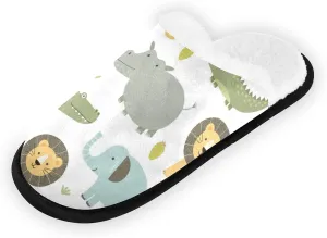 Unisex Fuzzy Feet Plush Slippers Anti-Slip Warm House Shoes M/L