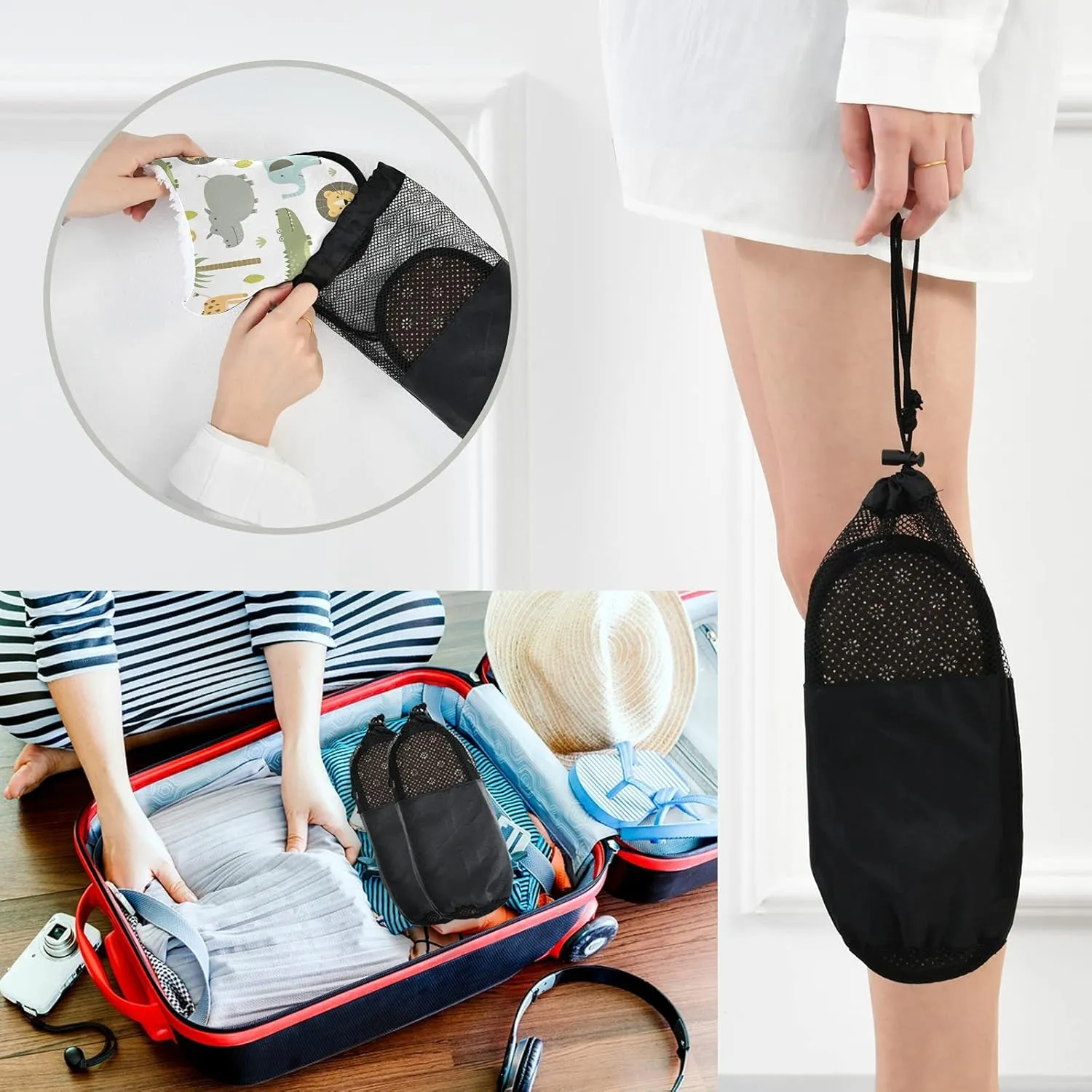 Unisex Fuzzy Feet Plush Slippers Anti-Slip Warm House Shoes M/L