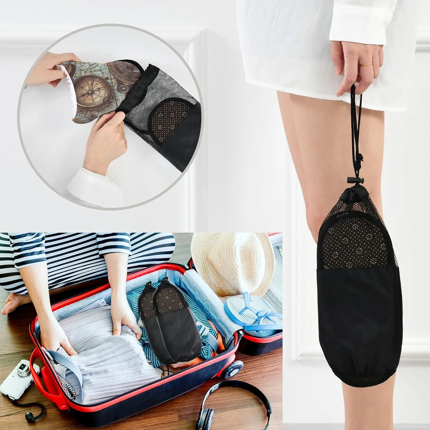Unisex Slippers Fuzzy Feet Plush Slippers Anti-Slip Warm House Shoes M/L