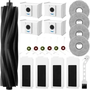 Vacuum Replacement Parts, Compatible with ECOVACS DEEBOT T20 Omni / T20e Omni / T20 Max / T20 Pro Main Side Brush Hepa Filter Mop Cloth Dust Bags Parts