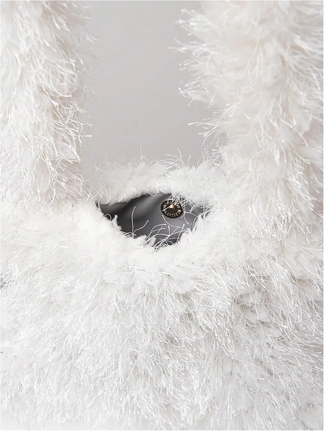 Verdusa Women's Fuzzy Crossbody Tote Bags Furry Shoulder Bag Purse Handbag