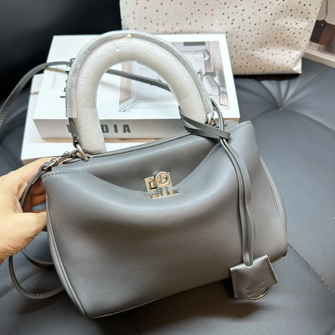 Version Home Soft Cowhide Fashion Simple Shoulder Bags