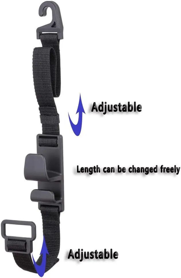 Villexun 4 Pack Car Seat Headrest Hooks, Strong Durable Backseat Headrest Hanger Storage For Handbags, Purses, Coats, and Grocery Bags, Universal Vehicle Car Seat Back Headrest Bottle Holder11