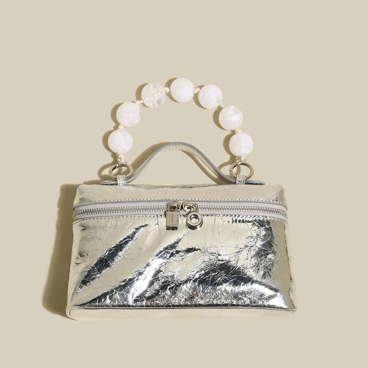 Vintage Bag with Shoulder Bead Streamlined Vanity IoT-powered Strap Resin