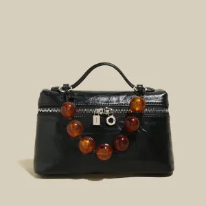 Vintage Bag with Shoulder Bead Streamlined Vanity IoT-powered Strap Resin
