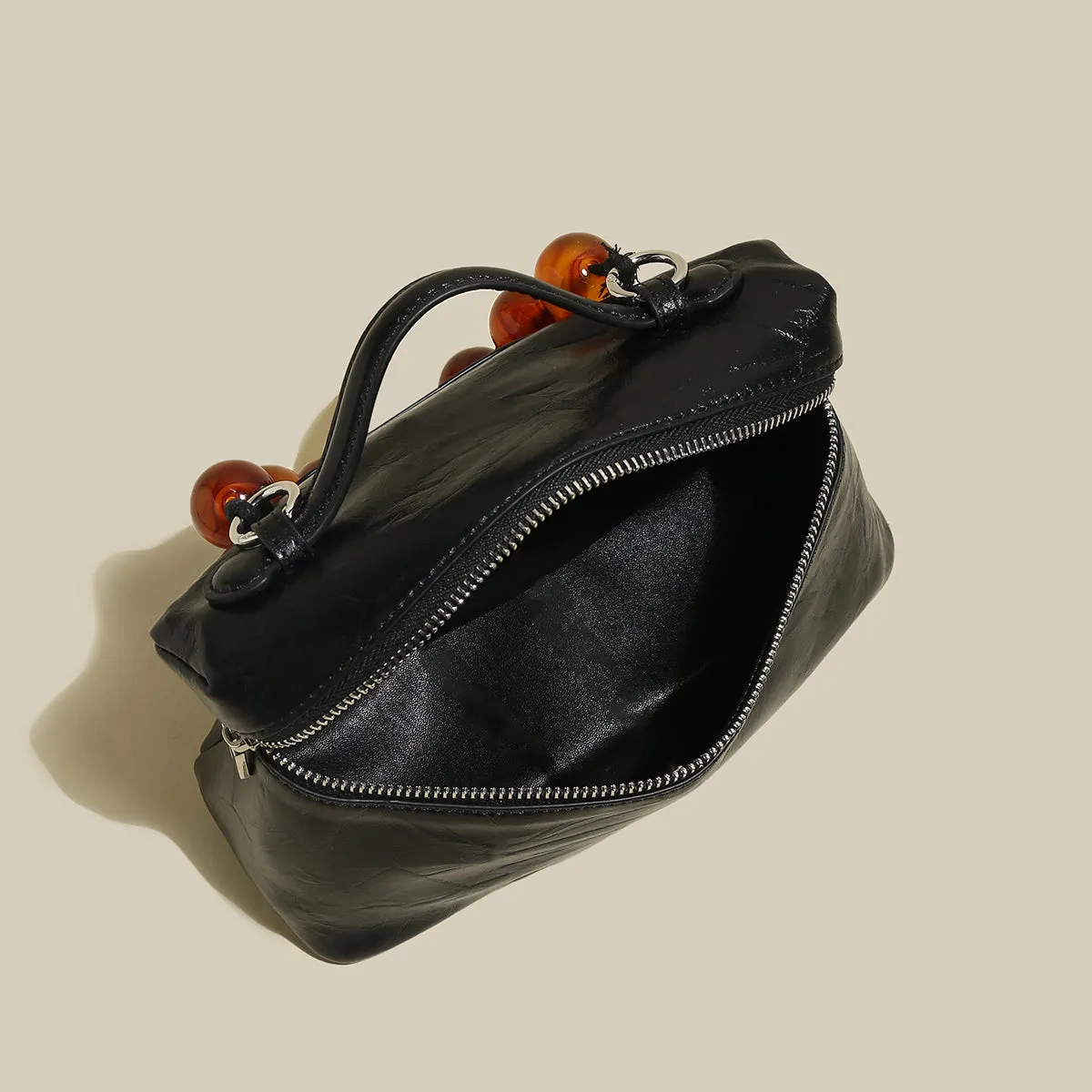 Vintage Bag with Shoulder Bead Streamlined Vanity IoT-powered Strap Resin