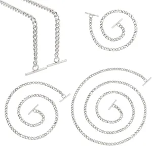 WADORN 3 Sizes Iron Flat Chain Handbag Purse Chain Strap Shoulder Bag Crossbody Strap Replacement Purse Link Chains