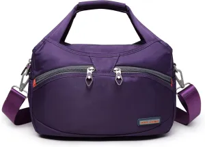 Waterproof Nylon Crossbody Bags for Women Multi-Pocket Shoulder Bag Travel Purse and Handbag