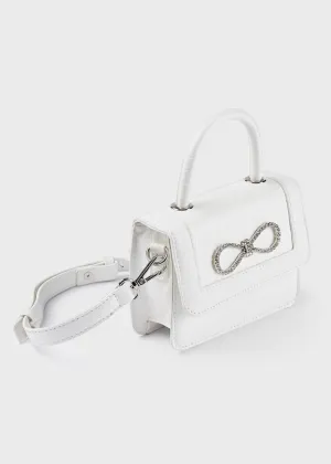 White Appliqué Handbag