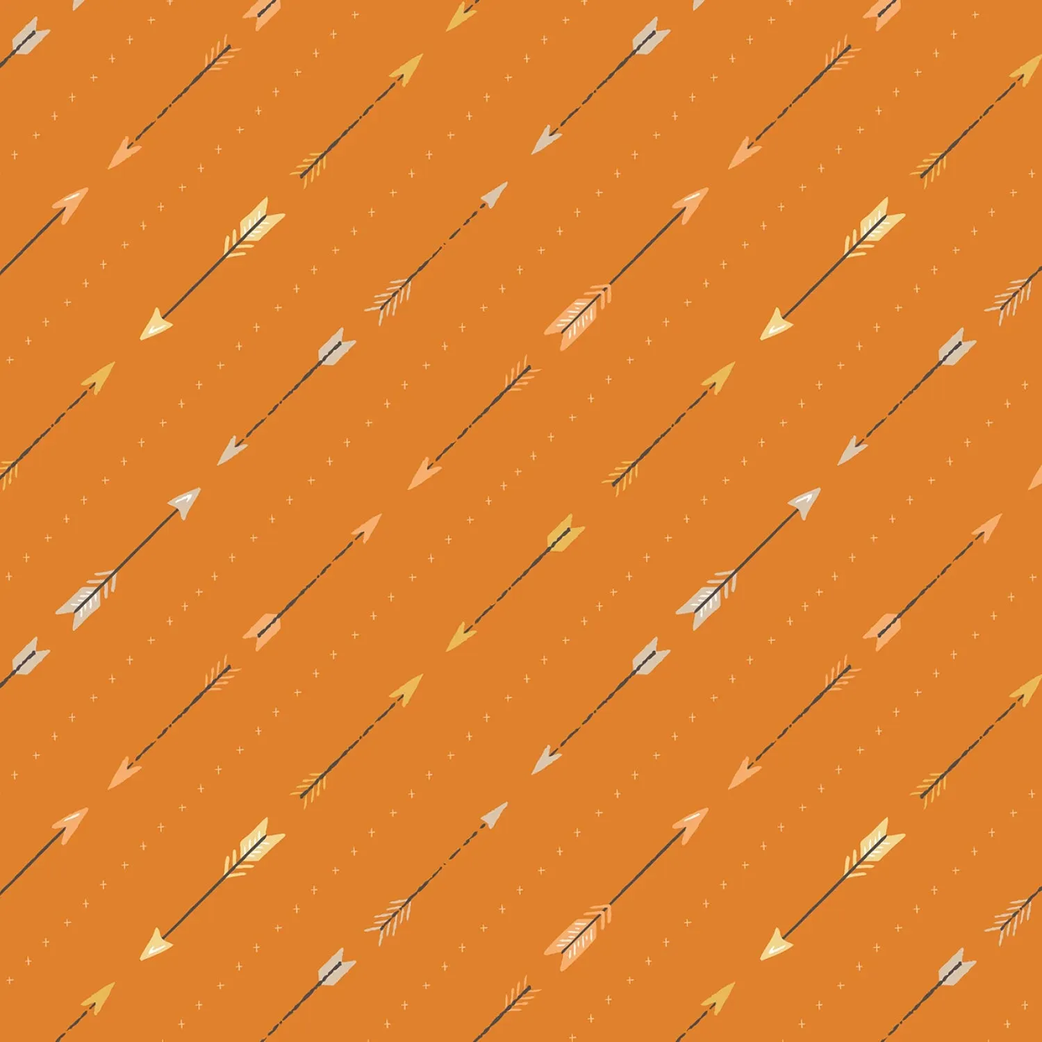 Wild West Wonder - Arrow Orange by Michael Miller Fabrics by the yard 3663