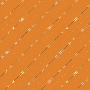 Wild West Wonder - Arrow Orange by Michael Miller Fabrics by the yard 3663