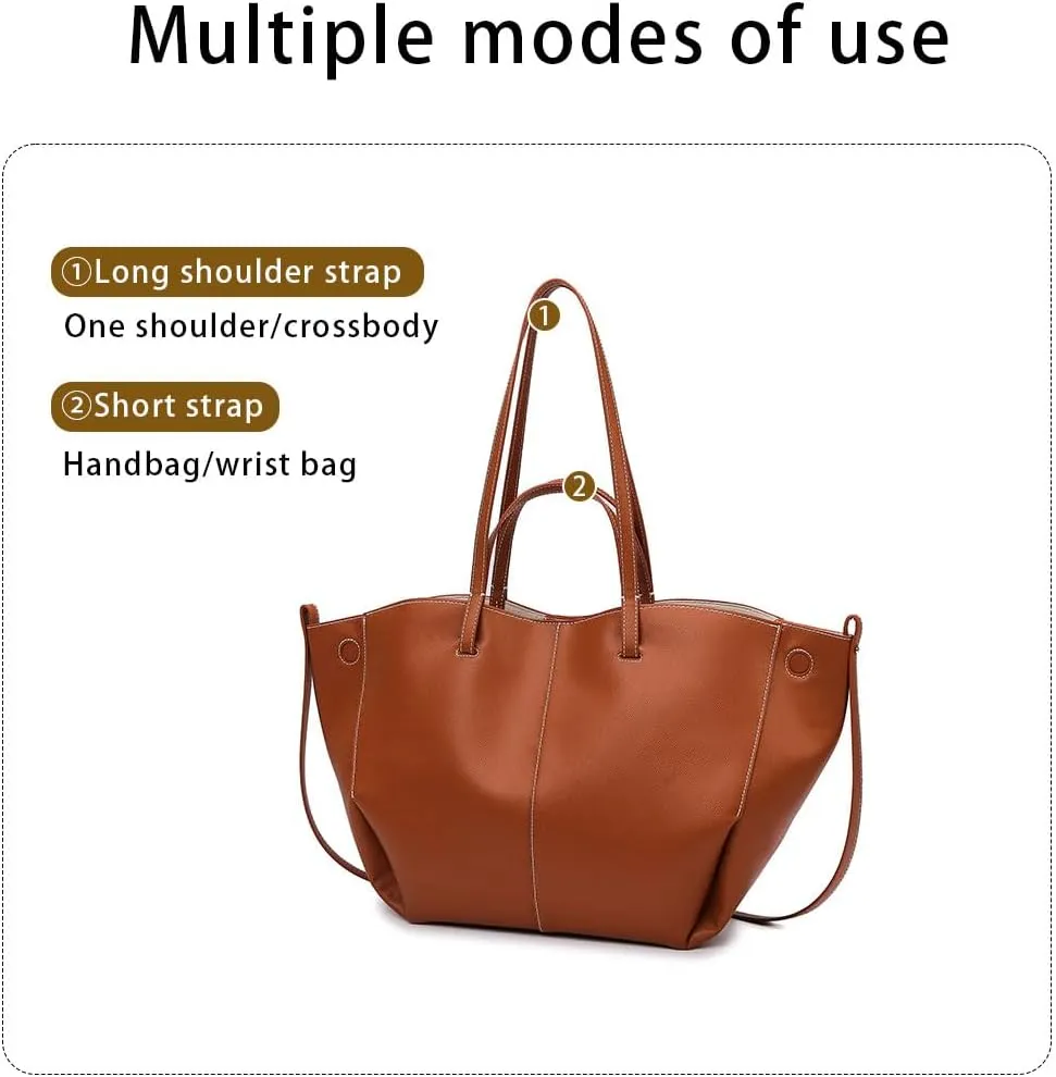 Women Dumpling Cloud Bag Faux Leather Tote Bag for Women Trendy Handbag Purse Fall Shoulder Bag with Magnetic Closure