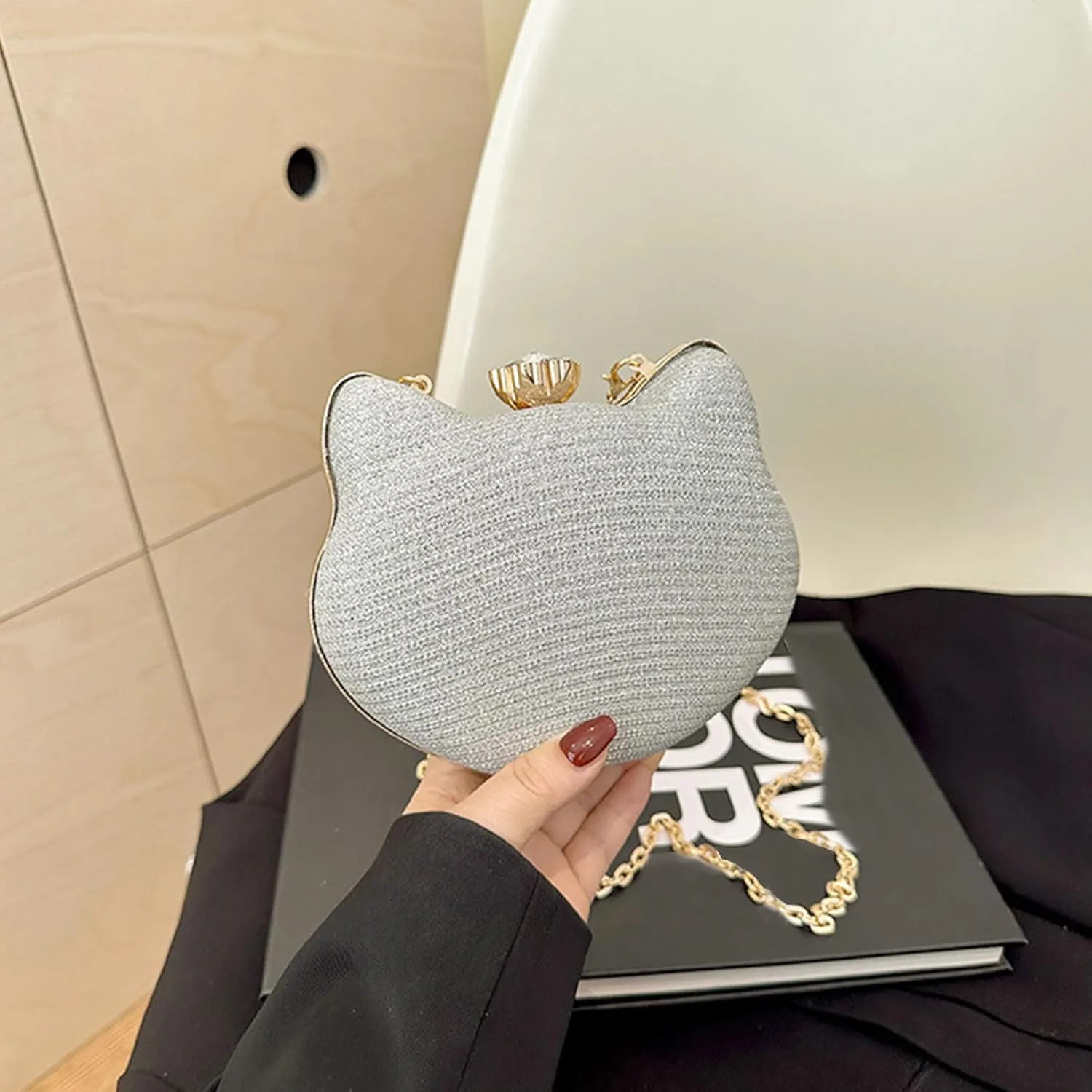 Women Evening Bag Clutch Tote Chain Shoulder Handbag Purse
