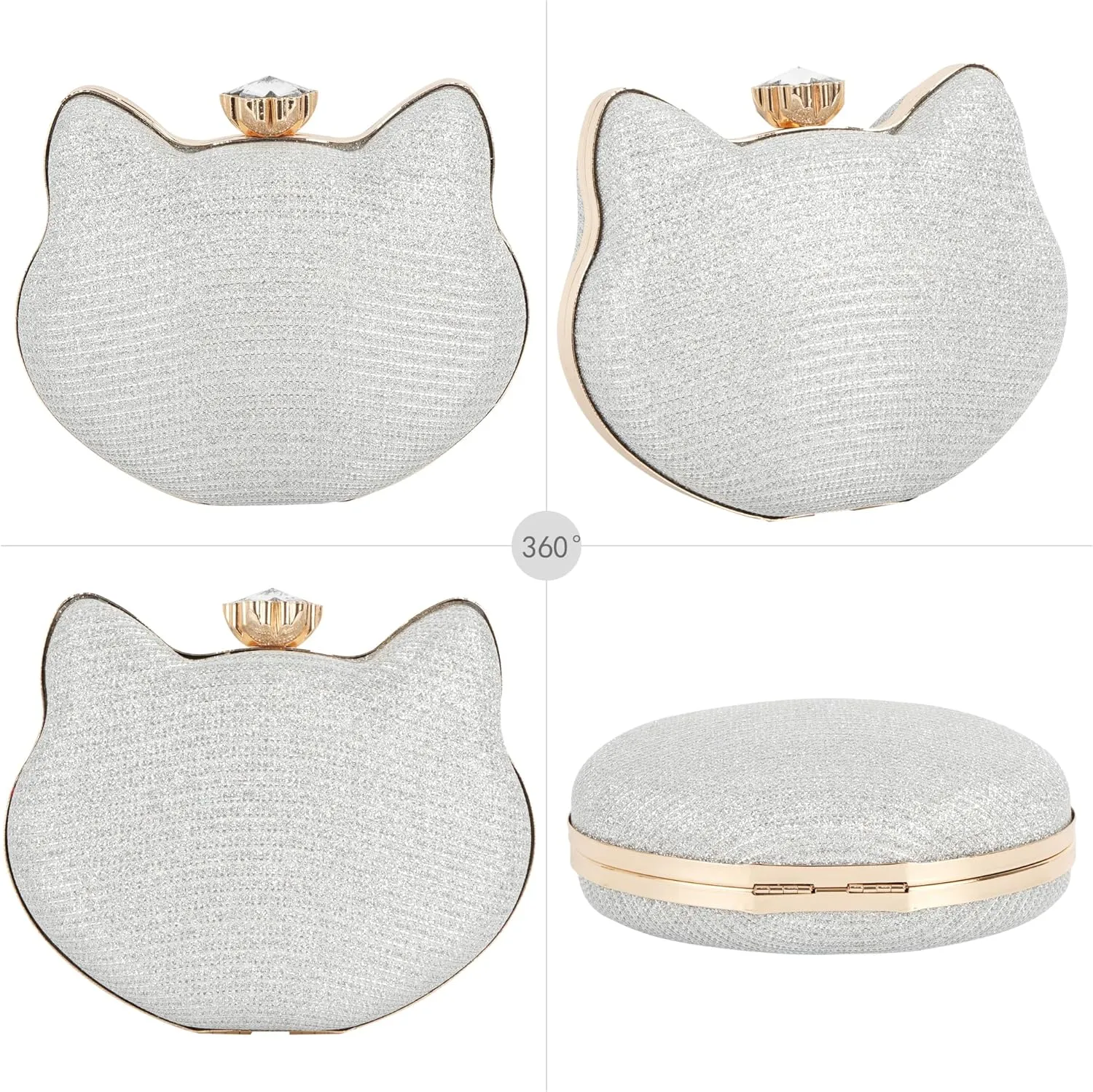 Women Evening Bag Clutch Tote Chain Shoulder Handbag Purse