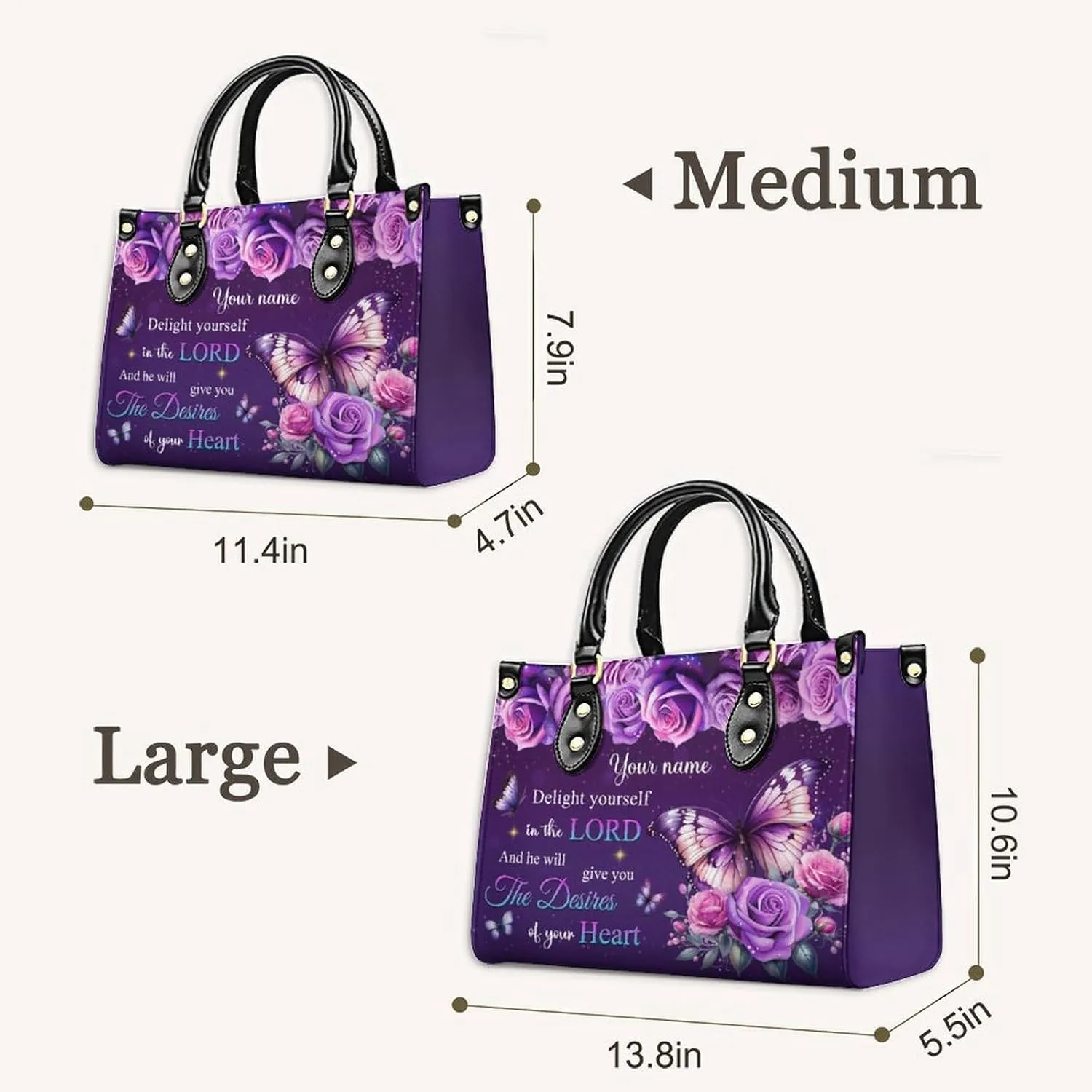 Women Handbag - Medium Top Handle Shoulder Bags - Tote Bag Gift for Women - PU Leather Handbags for Work, Travel