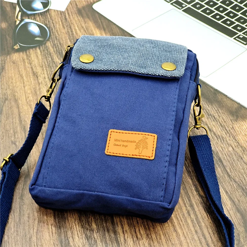 Women's Classy Online Store Canvas Simple Phone Bags