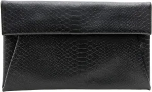 Women's Clutch Purse Bags - Flat Envelope Faux Croc Leather Crossbody Evening Party Wedding Handbag with Chain Strap