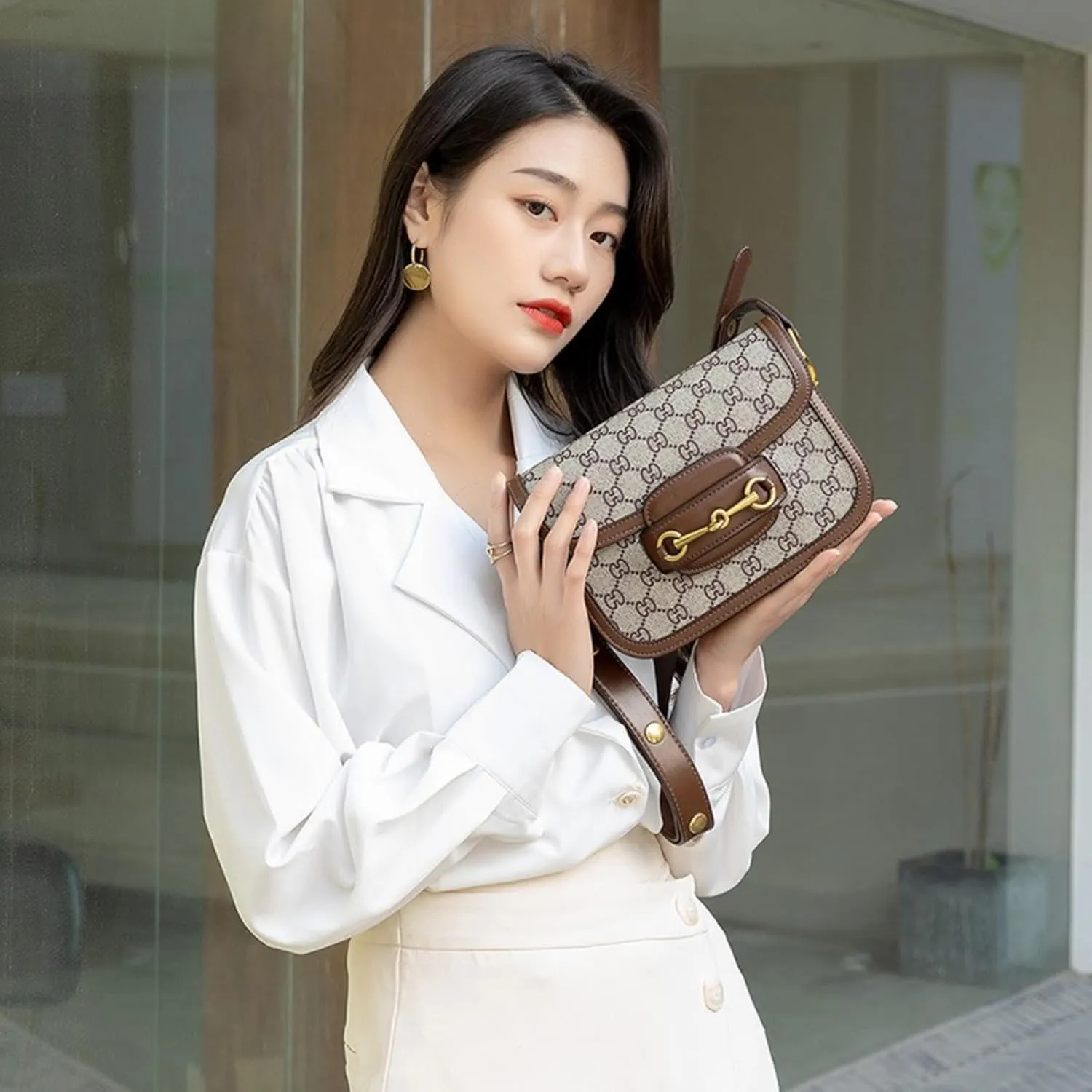 Women's genuine leather bag, made of real cowhide,leather crossbody bags for women