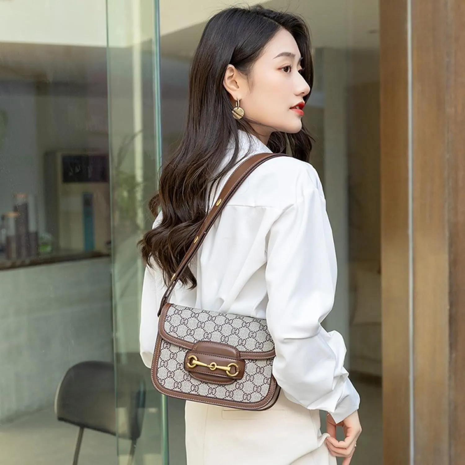Women's genuine leather bag, made of real cowhide,leather crossbody bags for women
