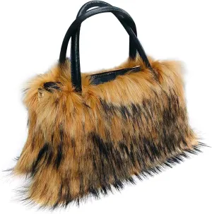 Women's Shoulder Handbags Faux Fur Tote Bag Fluffy Satchel Handbags for Women, Mom, Friend, Bridesmaids