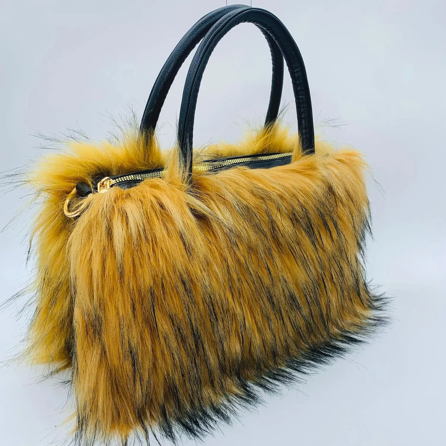 Women's Shoulder Handbags Faux Fur Tote Bag Fluffy Satchel Handbags for Women, Mom, Friend, Bridesmaids