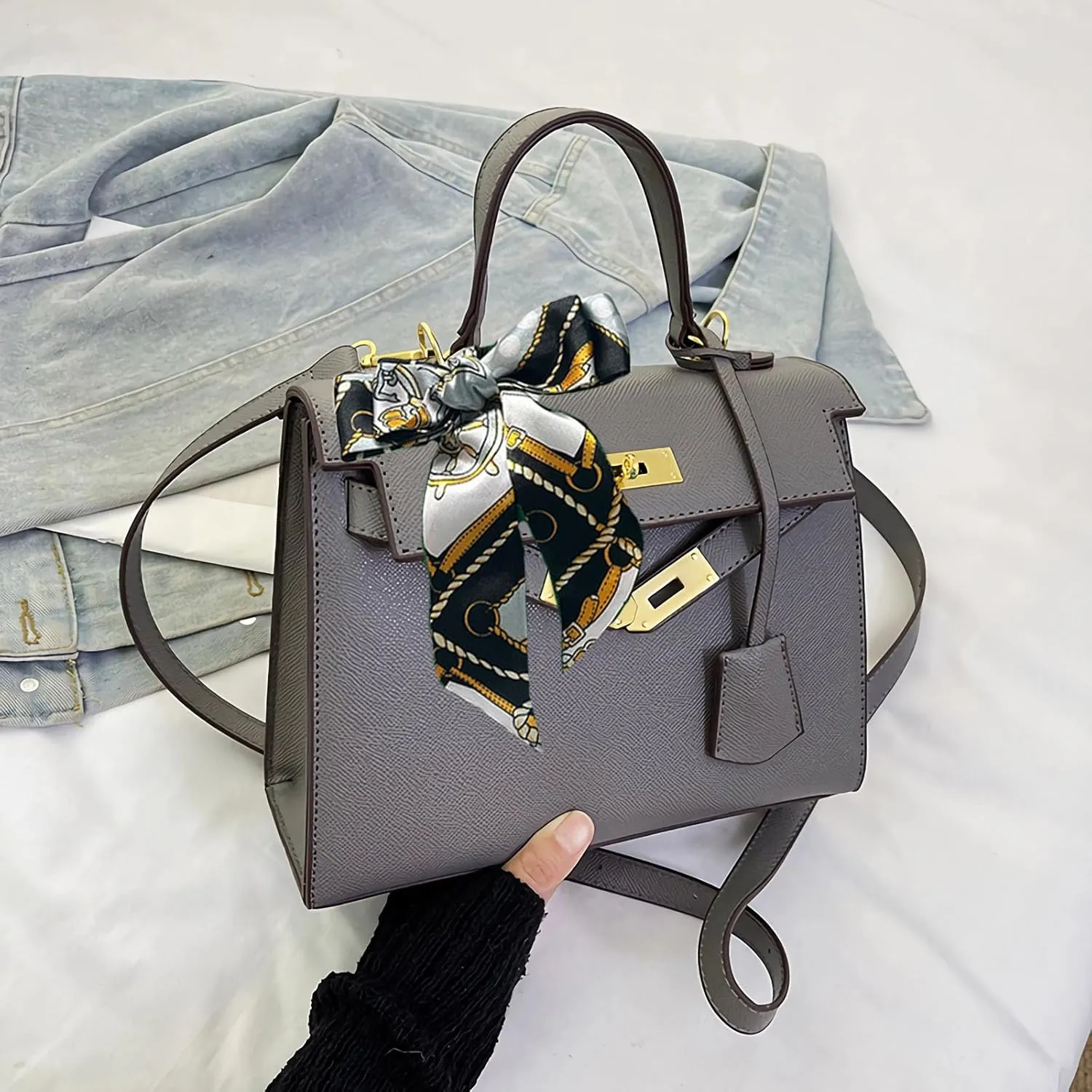 Women's Simple Underarm Purses PU Handbags Adjustable Strap Shoulder Bag and Crossbody Bags