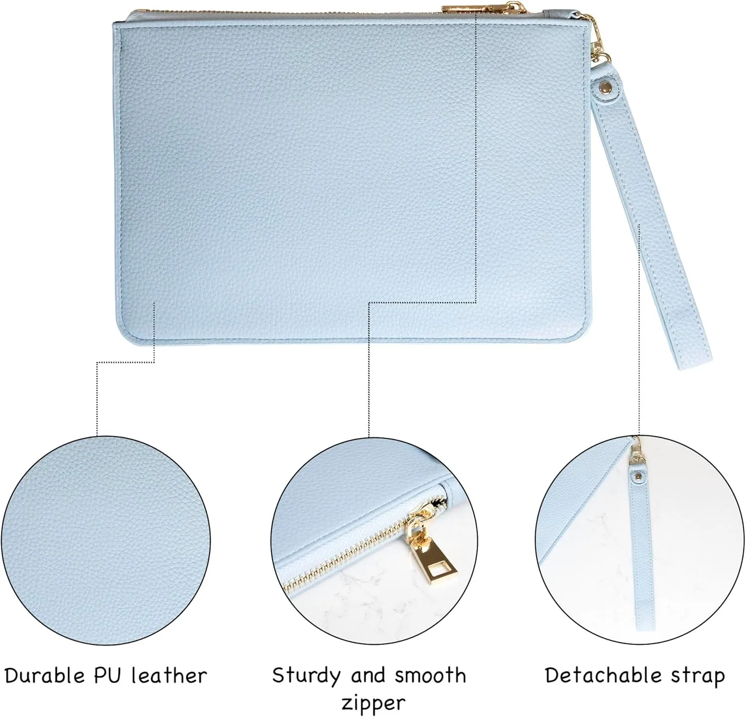 Women's Wristlet Handbag, Clutch Purse, Wristlet Wallet, Travel Organizer, Organizer Clutch, Wristlet Clutch