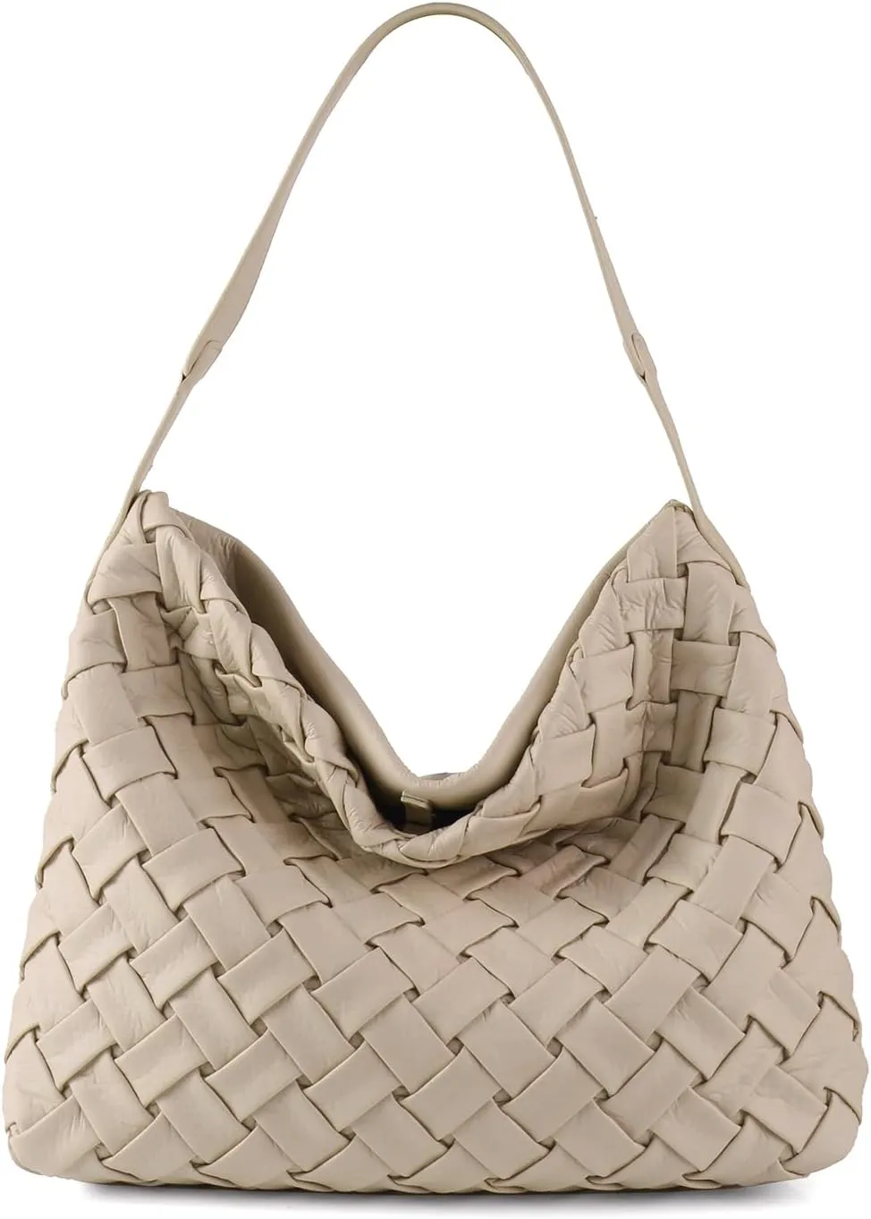 Woven Bag for Women, Vegan Leather Tote Bag, Retro Handbag Purse, Handmade Large Summer Beach Shoulder Bags