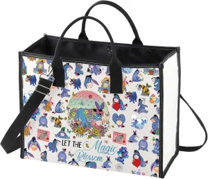 WZMPA Donkey Tote Bag Movie Fans Gift Let The Magic Blossom Reusable Grocery Bag Cartoon Merchandise