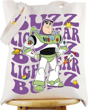 WZMPA Funny Cartoon Tote Bag Woody Fans Gift Cartoon Movie Shoulder Bag Astronaut Merchandise