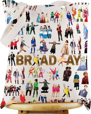 WZMPA Musical Character Tote Bag Musical Lover Gift Theatre Shoulder Bag Theater Drama Merchandise