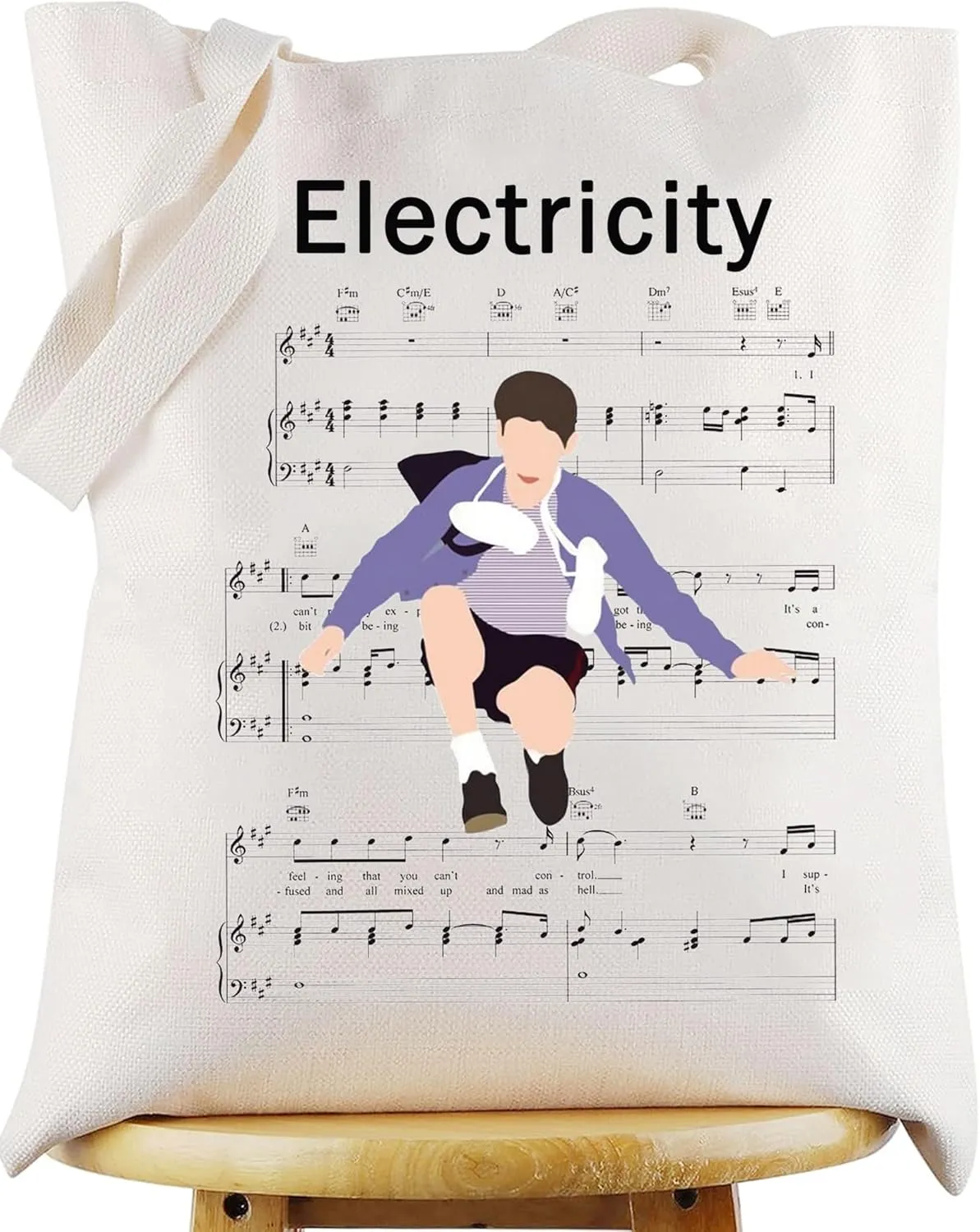 WZMPA Musical Tote Bag Billy Fans Gift Electricity Musical Shoulder Bag Theater Drama Merchandise