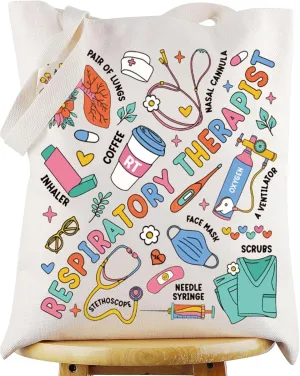 WZMPA Respiratory Therapist Tote Bag Pulmonology Nurse Gift Respiratory Therapist Appreciation Shoulder Bag RT Merchandise