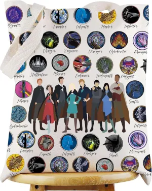 WZMPA Science Fiction Novel Tote Bag Novel Lover Gift Sophie Foster Fans Reusable Grocery Bag Bookish Merchandise