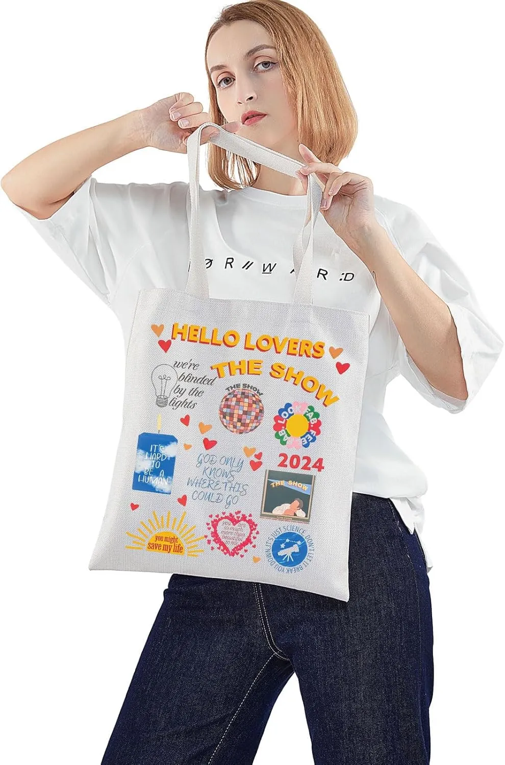 WZMPA Singer Album Show Tote Bag - Lyrics Gift, Concert Reusable Grocery Bag, Merchandise