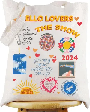 WZMPA Singer Album Show Tote Bag - Lyrics Gift, Concert Reusable Grocery Bag, Merchandise