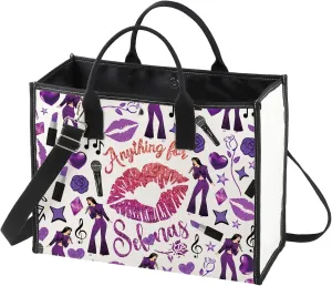 WZMPA Singer Album Tote Bag Singer Musical Gift Singer Lyric Reusable Grocery Bag Concert Fans Merchandise