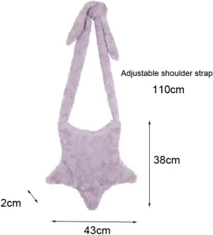 Y2k Crossbody Bag Star Shape Harajuku Street Style 2000s Designer Vintage Aesthetic Shoulder Bag Strap Girls Kawaii Bag