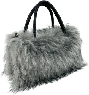 Y2k Purse Hobo Bags for Women Faux Fur Purse Large Capacity Tote Bag Women's Top-handle Handbags Satchel Crossbody Bag