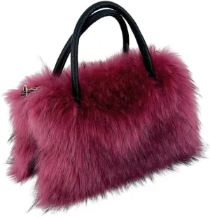 Y2k Purse Hobo Bags for Women Faux Fur Purse Large Capacity Tote Bag Women's Top-handle Handbags Satchel Crossbody Bag