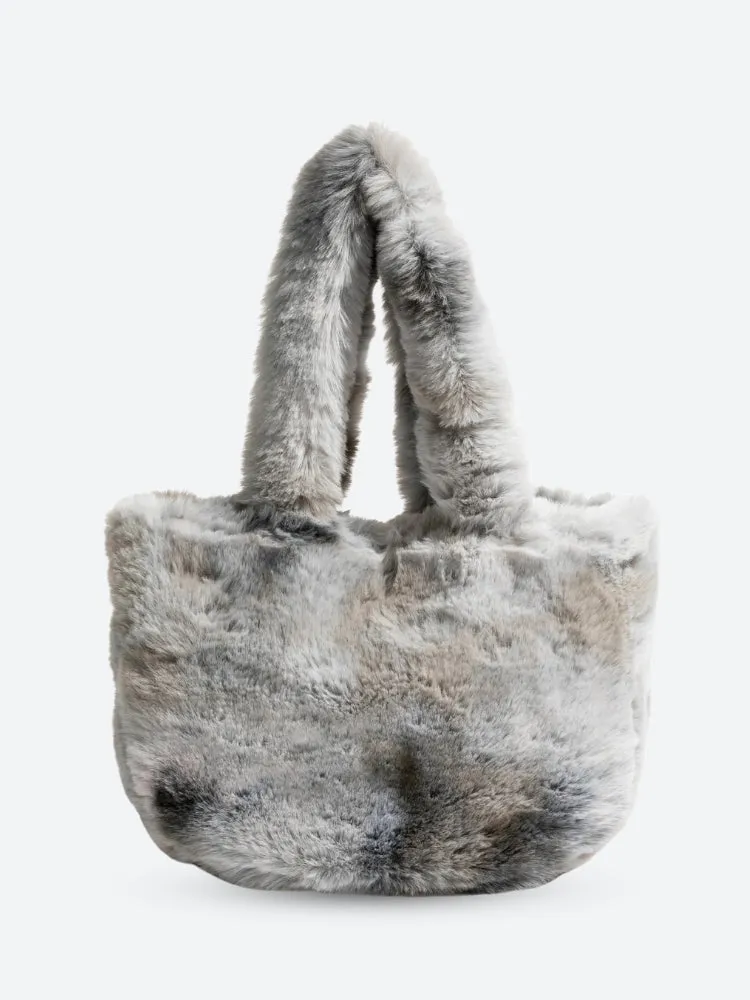 Y2K Tie Dye Faux Fur Fluffy Bag