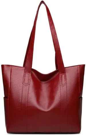 YXQSED Tote Bags for Women's PU Leather Big Purses and handbags ladies Waterproof Big Shoulder Bag